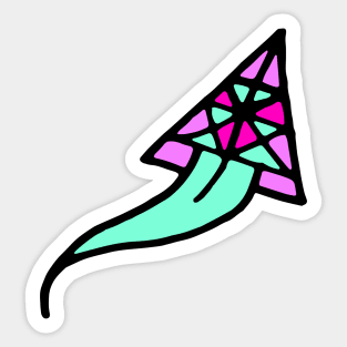 Retro Dynamic Arrow Sticker